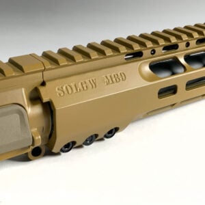 Sons Of Liberty Gun Works M89 + Criterion Hybrid Barrel, Complete Upper Receiver, 16", 223 Wylde - Closeup Side View