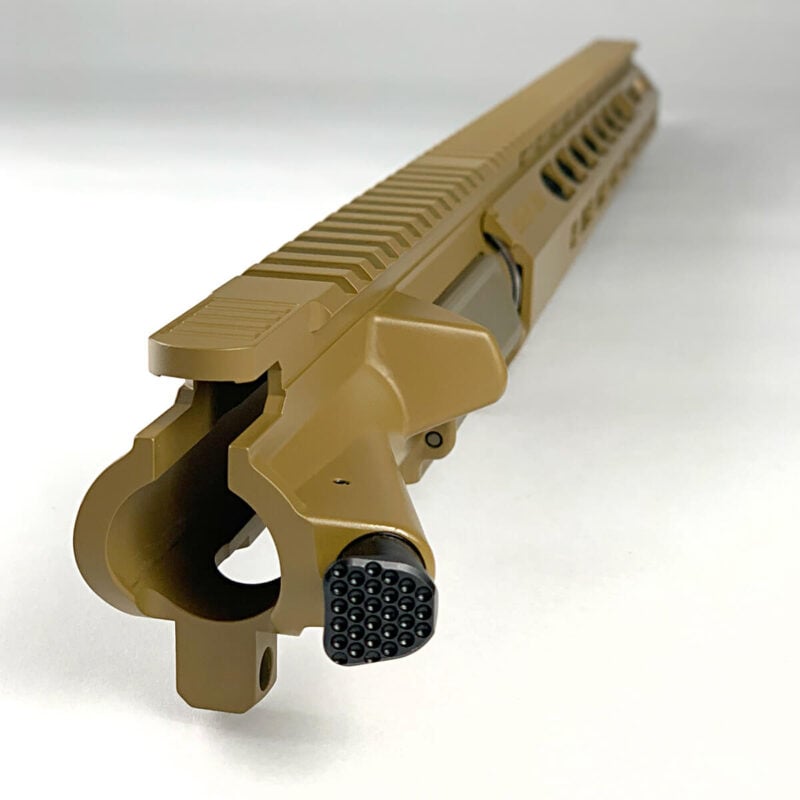 Sons Of Liberty Gun Works M89 + Criterion Hybrid Barrel, Complete Upper Receiver, 16", 223 Wylde - Angled Rear View