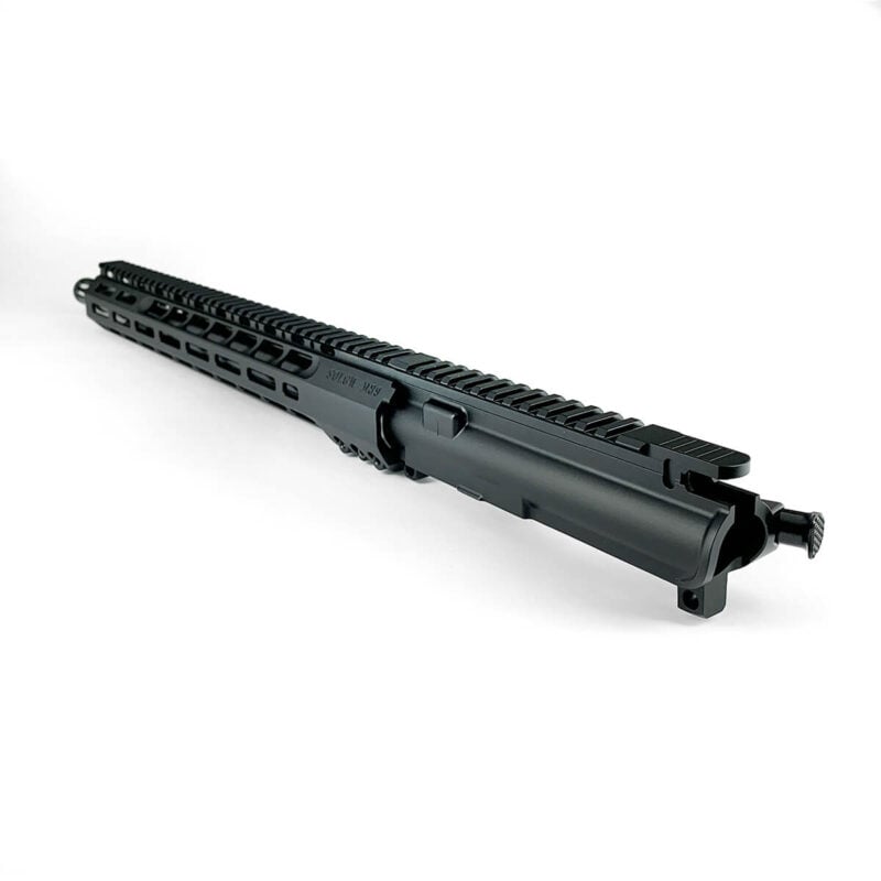 Drilled Armory, Sons of Liberty Gun Works, 16" SPR Rifle, 223 Wylde, Complete Upper Receiver - Rear Left