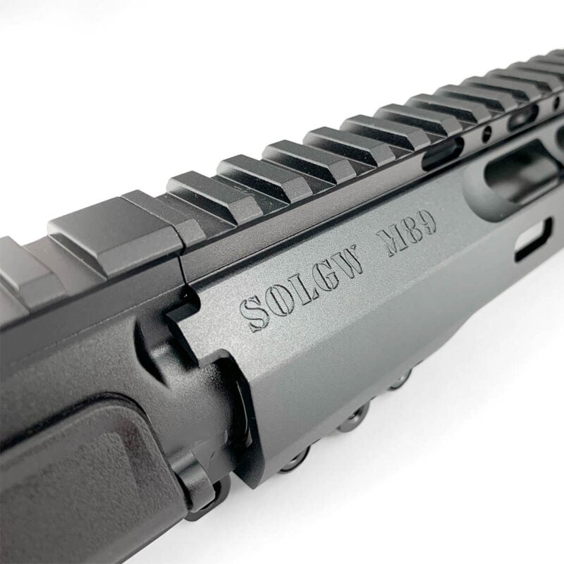 Drilled Armory, Sons of Liberty Gun Works, 16" SPR Rifle, 223 Wylde, Complete Upper Receiver - Handguard Close Up