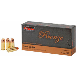 PMC, Bronze, 9MM, 124 Grain, Full Metal Jacket, 50 Round Box - 9G - 1