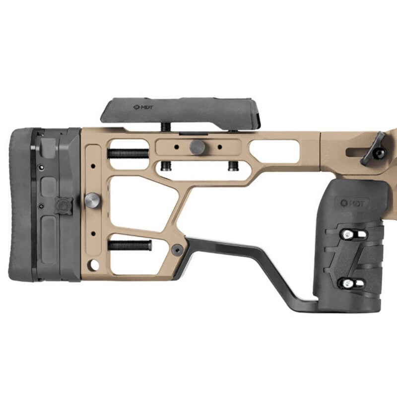 ACC Elite Chassis System For Remington 700, Short Action, Right Hand, FDE - Left